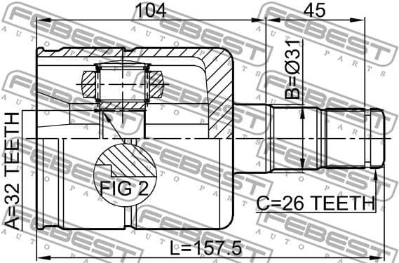 Joint Kit, drive shaft 2311-030 - image 2