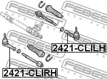 Tie Rod End 2421-CLILH