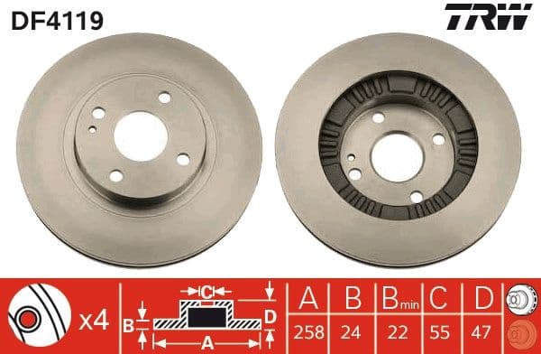 Brake Disc DF4119 - image 3