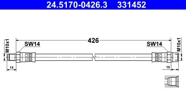 Brake Hose 24.5170-0426.3