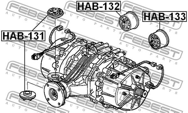 Mounting, differential HAB-131 - image 2
