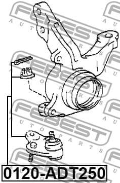 Ball Joint 0120-ADT250 - image 2