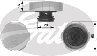 Cap, coolant tank RC231