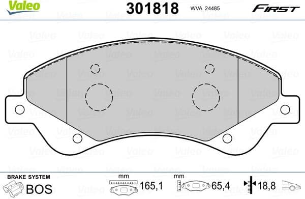 Brake Pad Set, disc brake ESSENTIAL 301818