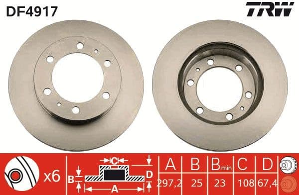 Brake Disc DF4917 - image 3