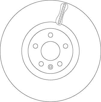 Brake Disc TRW SINGLE DF6939S - image 2