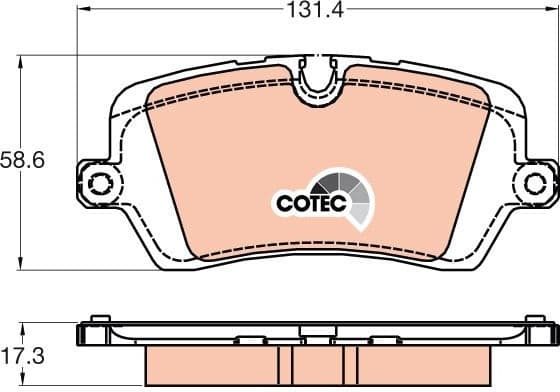 Brake pads rear, Top Quality GDB2029 - image 3