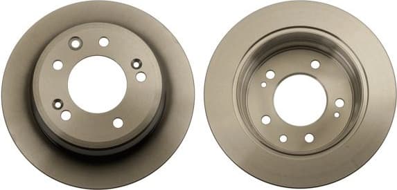 Brake discs kit rear, (2pcs), Top Quality DF6123