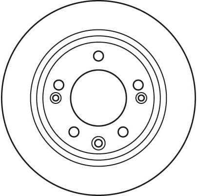 Brake discs kit rear, (2pcs), Top Quality DF6123 - image 2