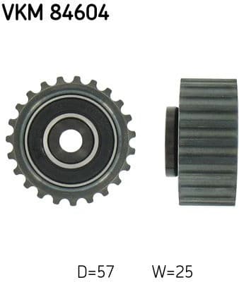 Deflection Pulley/Guide Pulley, timing belt VKM 84604 - image 2