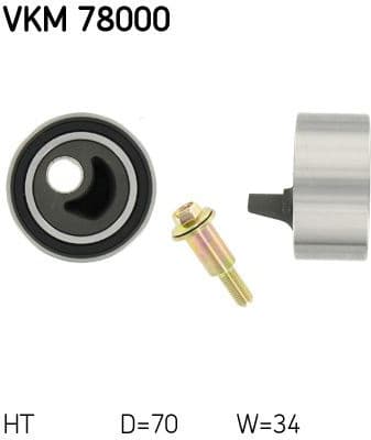Tensioner Pulley, timing belt VKM 78000 - image 2