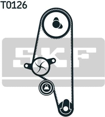 Water Pump & Timing Belt Kit VKMC 01106-2 - image 4