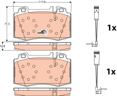Brake pads front, Top Quality GDB1543 - image 3