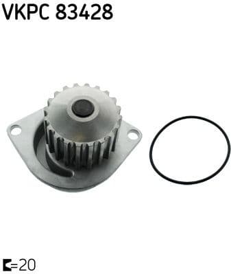 Water Pump, engine cooling VKPC 83428 - image 2