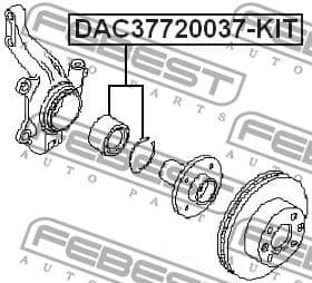 Wheel Bearing Kit DAC37720037-KIT - image 2