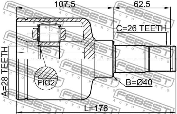 Joint Kit, drive shaft 2111-CA220LH - image 2