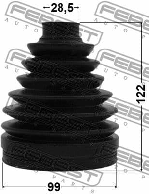 Bellow, drive shaft 0117P-GSL20 - image 2