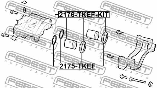 Repair Kit, brake caliper 2176-TKEF-KIT - image 2