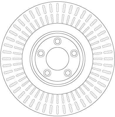 Brake Disc TRW SINGLE DF6146S - image 3