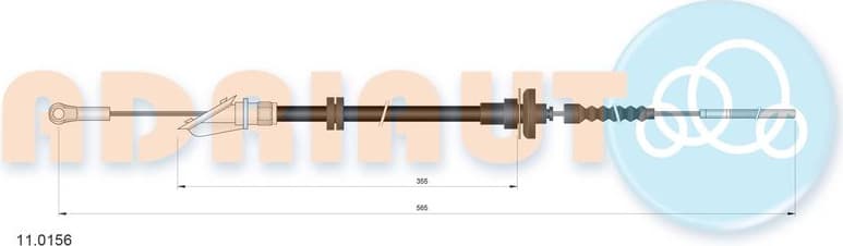 Cable Pull, clutch control 11.0156