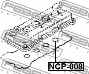 Gasket, cylinder head cover NCP-008 - image 2