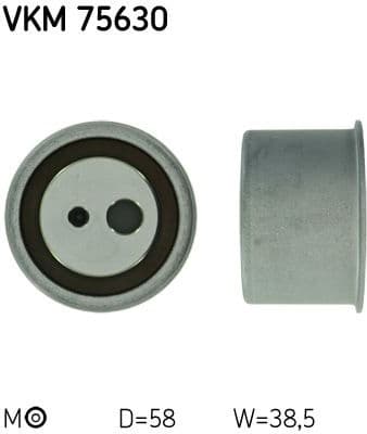 Tensioner Pulley, timing belt VKM 75630 - image 2