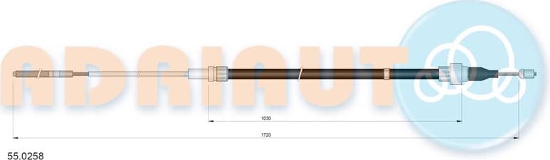 Cable handbrake 55.0258 - image 2
