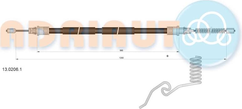 Cable handbrake 13.0206.1 - image 2