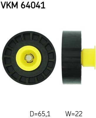 Deflection/Guide Pulley, V-ribbed belt VKM 64041 - image 2