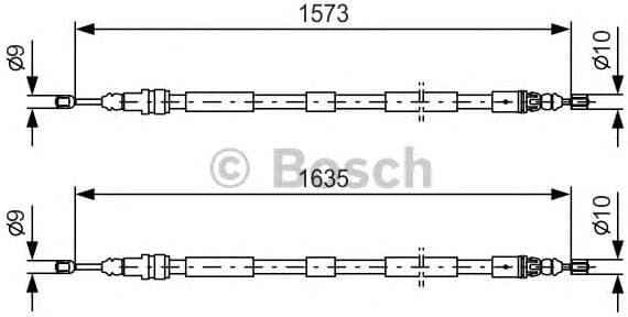 Cable handbrake 41.0248.1 - image 2