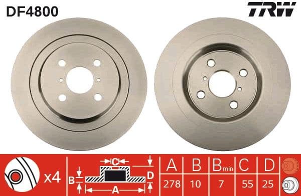 Brake Disc DF4800 - image 2