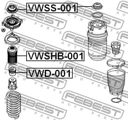 Suspension Strut Support Mount VWSS-001 - image 2