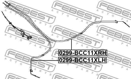 Cable Pull, parking brake 0299-BCC11XRH - image 2