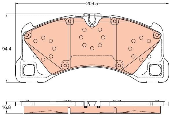 Brake Pad Set, disc brake GDB2052 - image 3