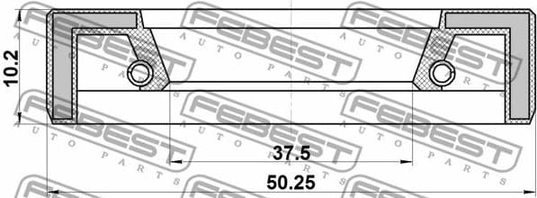 Shaft Seal, drive shaft 95FAY-39501012X - image 2