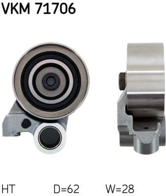 Tensioner Pulley, timing belt VKM 71706 - image 2