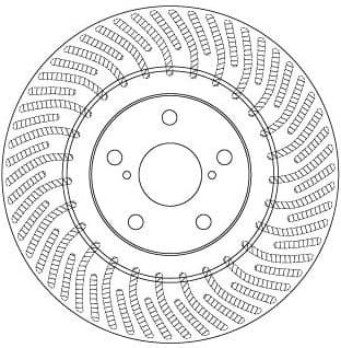 Brake Disc TRW SINGLE DF6692S - image 2