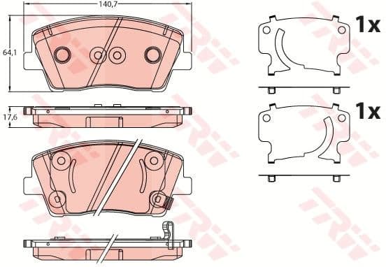 Brake Pad Set, disc brake GDB2253 - image 2