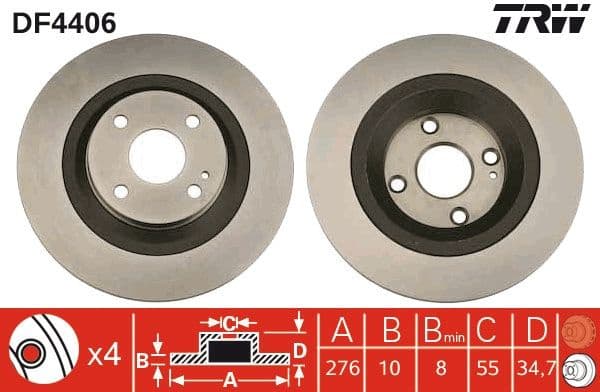 Brake Disc DF4406 - image 2