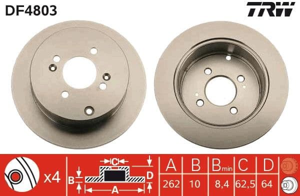 Brake Disc DF4803 - image 2