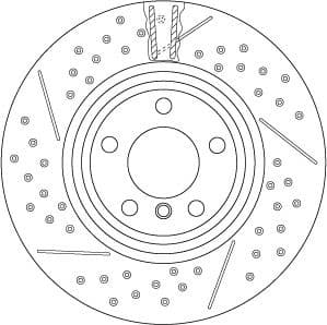 Brake Disc TRW SINGLE DF6606S - image 2