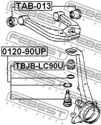 Bellow, ball joint TBJB-LC90U - image 2