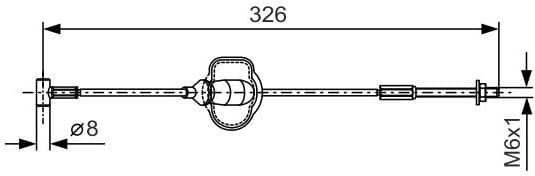 Cable Pull, parking brake 1 987 477 929