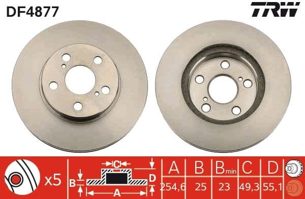 Brake Disc DF4877 - image 3