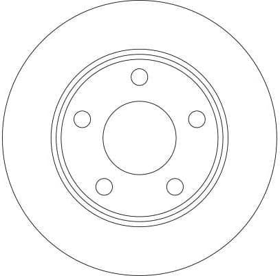 Brake discs kit rear, (2pcs), Top Quality DF4126 - image 2