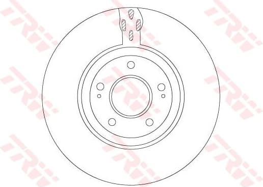 Brake Disc TRW SINGLE DF7302S - image 2