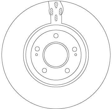 Brake Disc TRW SINGLE DF7302S - image 3