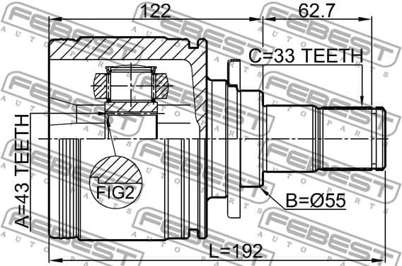 Joint Kit, drive shaft 0411-V97WLHR - image 2