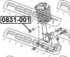 Nut, kingpin 0831-001 - image 2