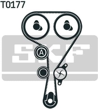 Water Pump & Timing Belt Kit VKMC 06104 - image 3